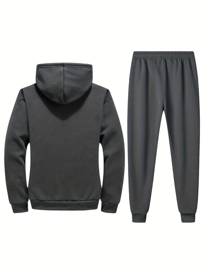 Casual Gestreifter Trainingsanzug Mit Stehkragen Reißverschluss Jacke Und Sporthose Für Herren | Perfekt für Alltag