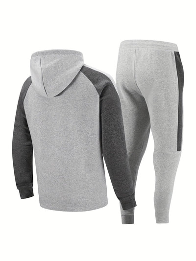 Casual Klassischer Trainingsanzug Mit Komplettem Reißverschluss Langarm Hoodie Und Jogginghose Für Herren | Perfekt für Lässige Tage