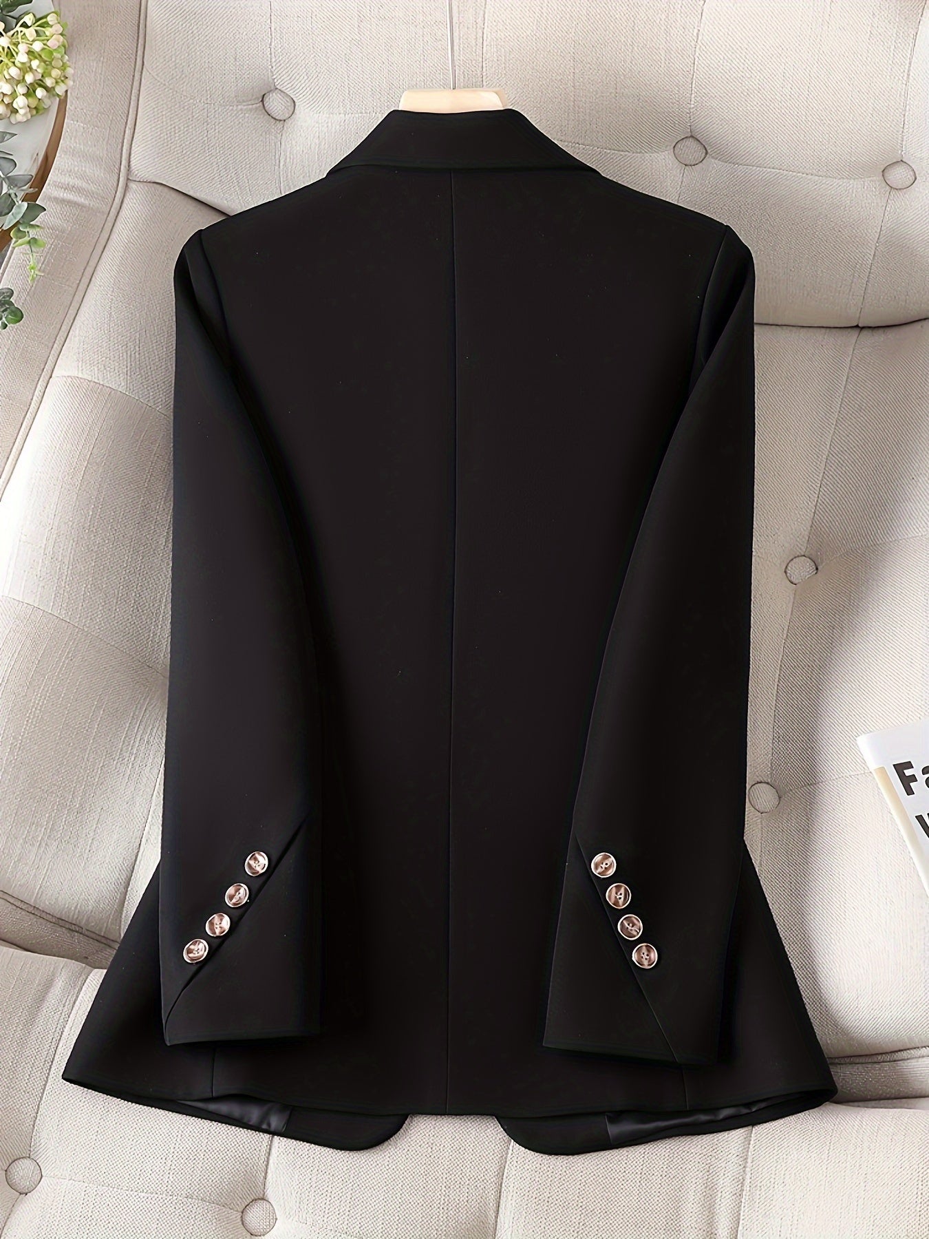 Elegante Business Long Blazer mit Einfachem Frontknopf für Damen | Perfekt für alle Jahreszeiten