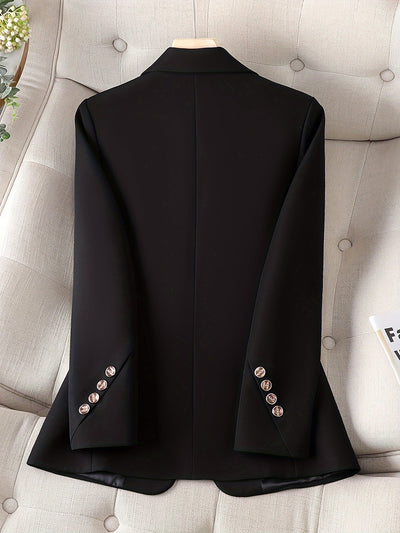 Elegante Business Long Blazer mit Einfachem Frontknopf für Damen | Perfekt für alle Jahreszeiten