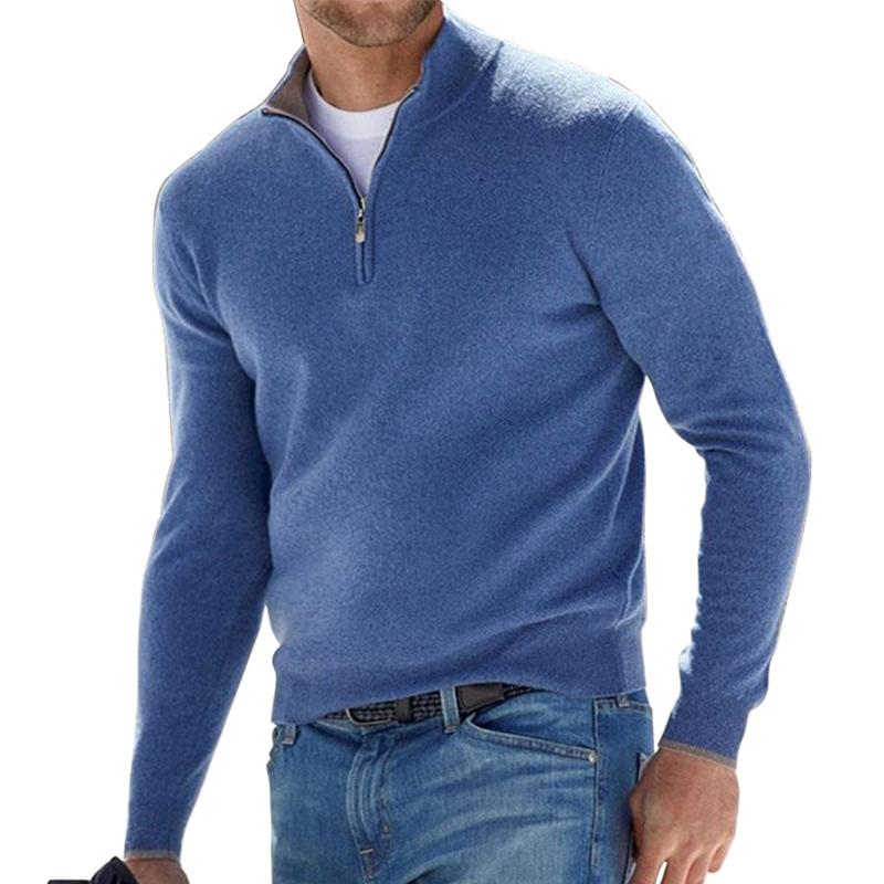 Bequemer Herrenpullover mit Reißverschluss | Perfekt für alle Jahreszeiten