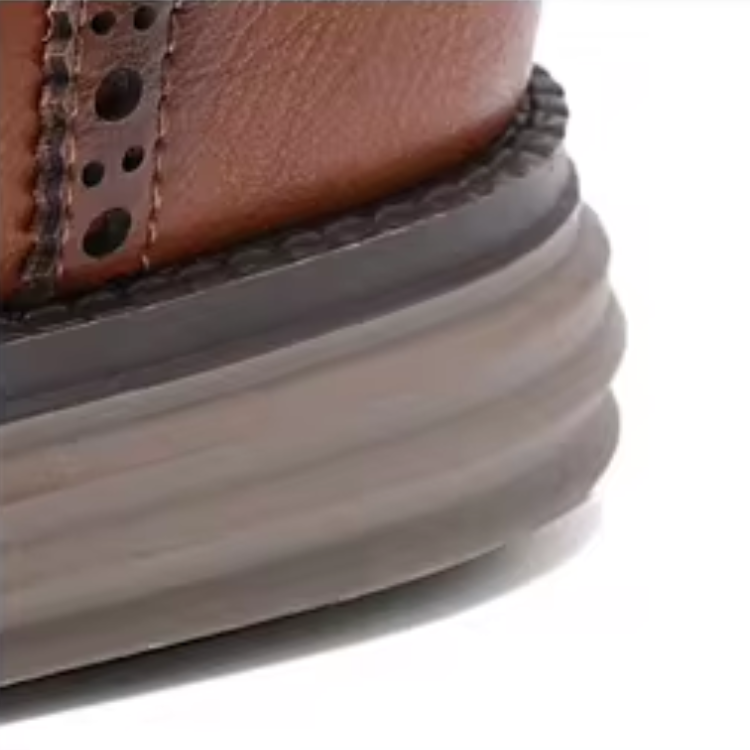 Bequeme Vegane Leder Schuhe mit Wingtip und Unterstützender Sohle für Herren | Bequem für Alle Jahreszeiten
