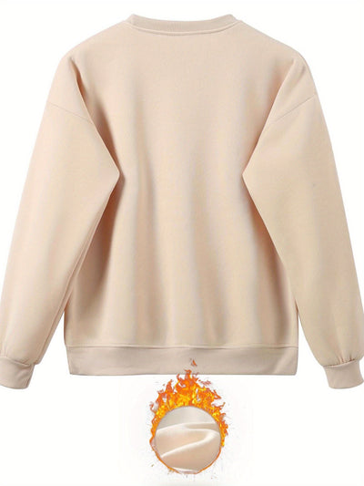 Casual Trainingsanzug Mit Rundhalsausschnitt Und Alphabetdruck Kleid Für Damen | Perfekt für Casual Days