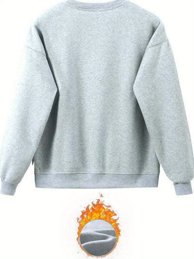 Casual Trainingsanzug Mit Rundhalsausschnitt Und Alphabetdruck Kleid Für Damen | Perfekt für Casual Days
