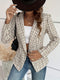 Elegante Business Blazer mit Karomuster für Damen | Für formelle Anlässe