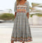Bohemian Halb Ärmel Kleid für Damen | Ideal für den Sommer
