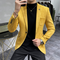 Chices Slim Fit Wildleder Ein-Knopf-Sakko für Herren | Ideal für alle Jahreszeiten