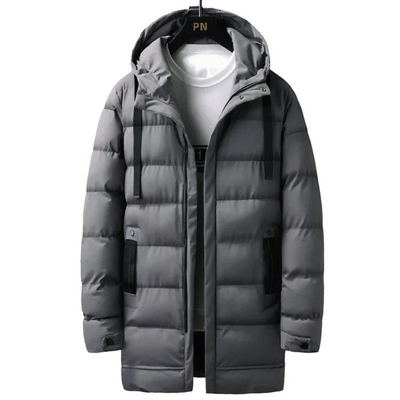 Jaap - Gesteppte Winterjacke für Männer - abnehmbare Kapuze