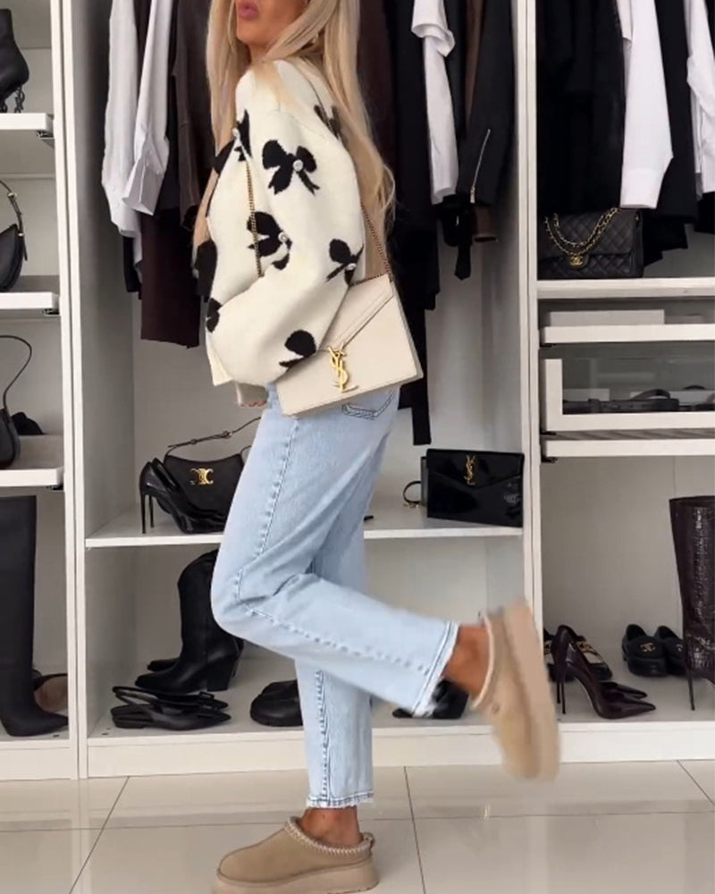 Luisa - Gemütlicher Cardigan mit Schleifenbindung