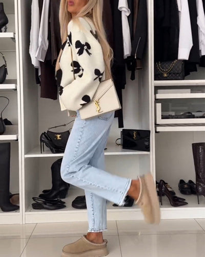 Luisa - Gemütlicher Cardigan mit Schleifenbindung