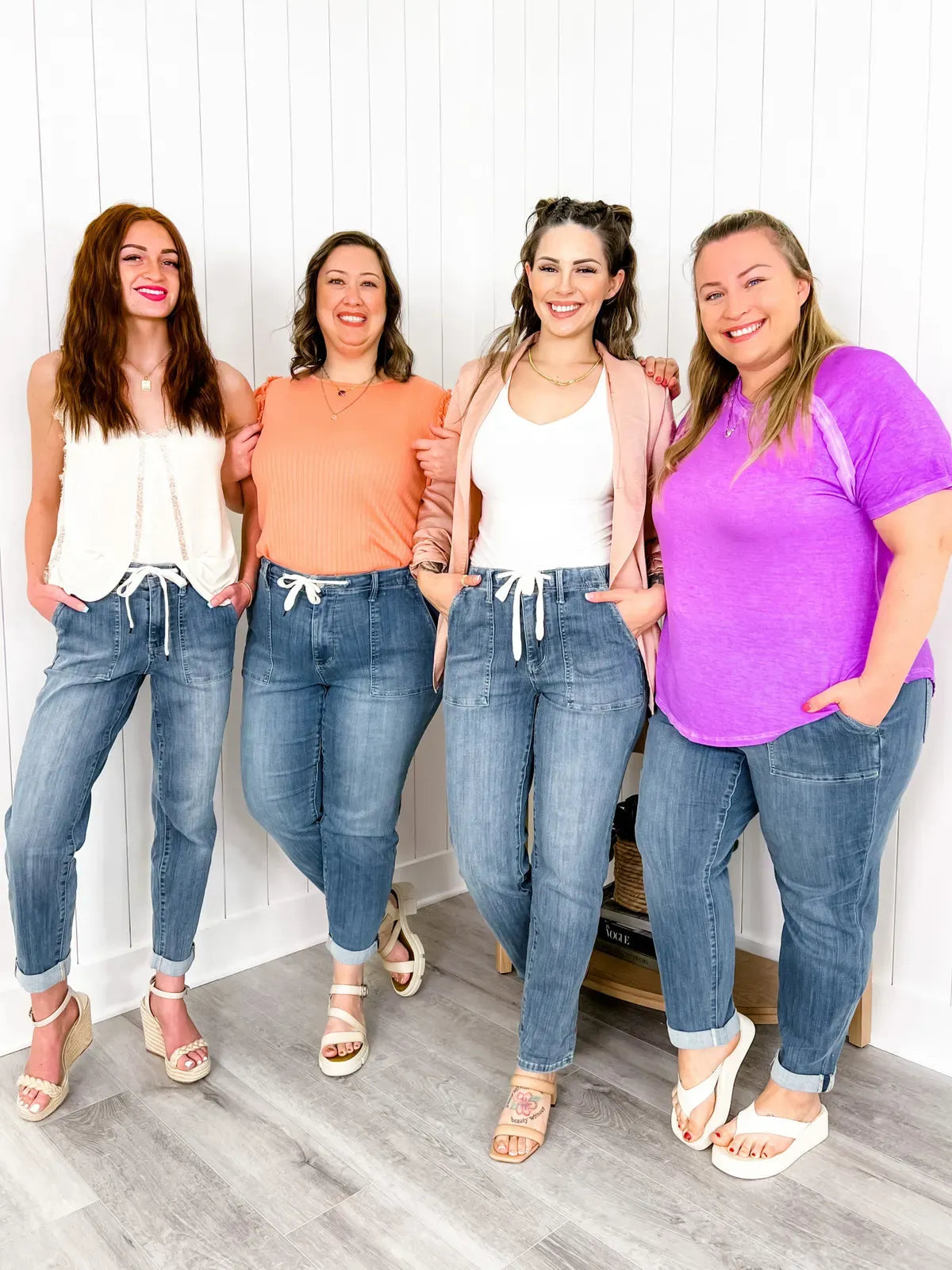 Dehnbare Hoch-Taille Denim Jogginghosen Für Damen | Perfekt Für Alle Jahreszeiten