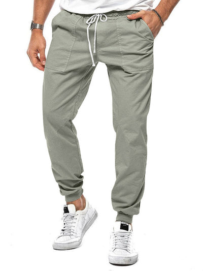 Herren Freizeithose mit elastischem Bund und Kordelzug