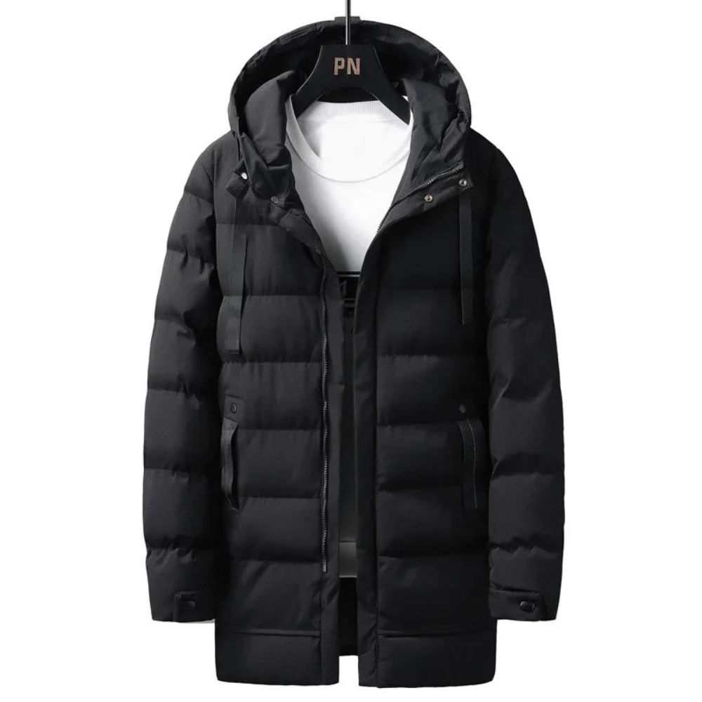 Jaap - Gesteppte Winterjacke für Männer - abnehmbare Kapuze