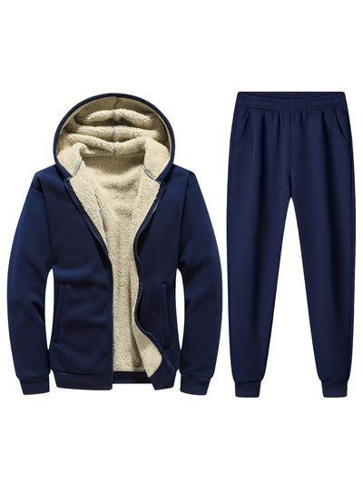 Casual Gestreifter Trainingsanzug Mit Stehkragen Reißverschluss Jacke Und Sporthose Für Herren | Perfekt für Alltag