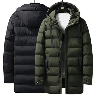 Jaap - Gesteppte Winterjacke für Männer - abnehmbare Kapuze