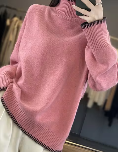 Nadine - Rollkragenpullover mit Loose Fashion
