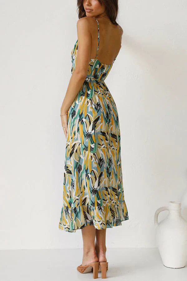 Celia Buntes Midikleid