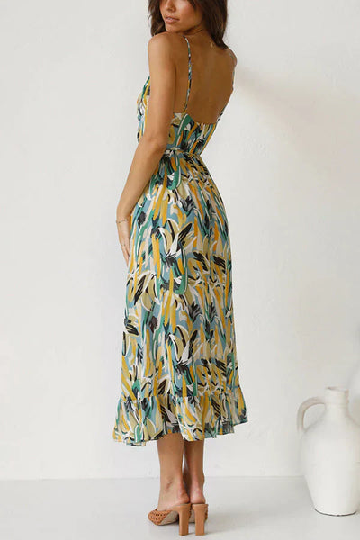 Celia Buntes Midikleid