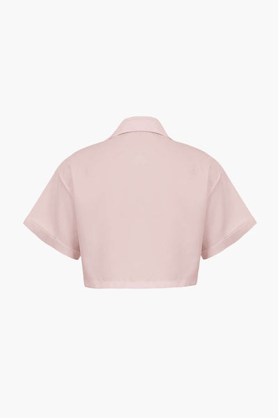 Dena Basic Klappentaschen Twist Saum Shirt | Lockere Passform, Semi-Transparente, Büro-Oberteil, Polyester-Mix