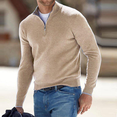 Bequemer Herrenpullover mit Reißverschluss | Perfekt für alle Jahreszeiten