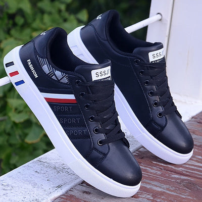 Bequeme Niedrig-geschnittene Sneakers Mit Auffälligem Streifen-Design Für Herren | Ideal für jeden Tag