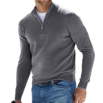 Bequemer Herrenpullover mit Reißverschluss | Perfekt für alle Jahreszeiten