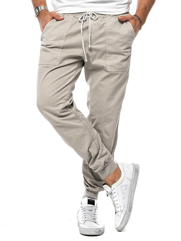 Herren Freizeithose mit elastischem Bund und Kordelzug
