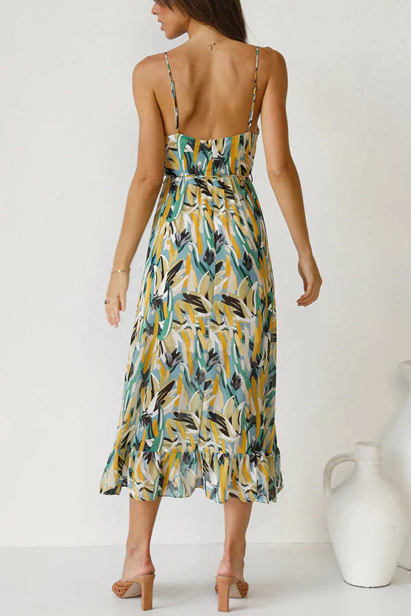 Celia Buntes Midikleid
