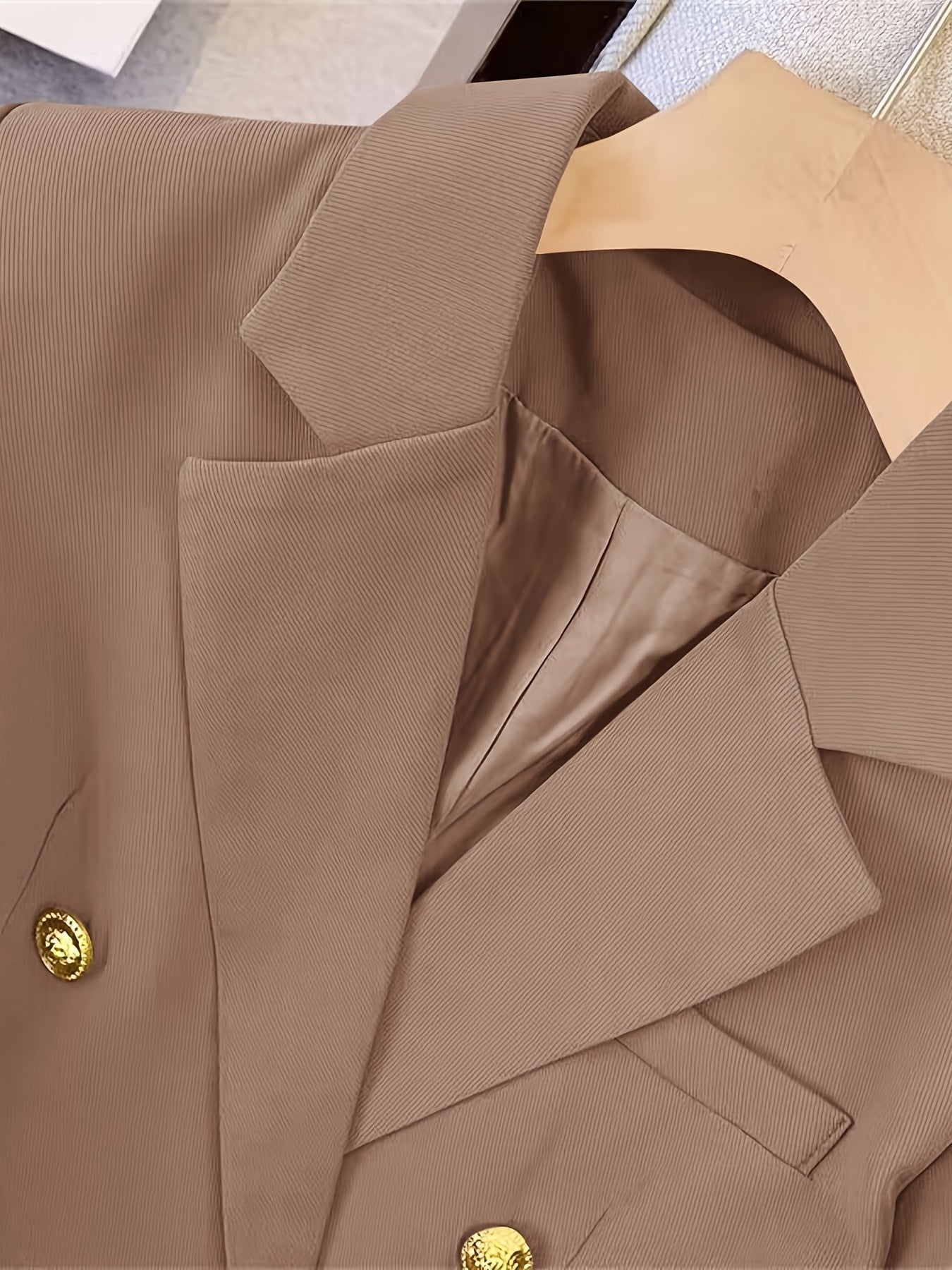 Elegante Business Slim Blazer mit Goldenen Knöpfen für Damen | Für alle Jahreszeiten