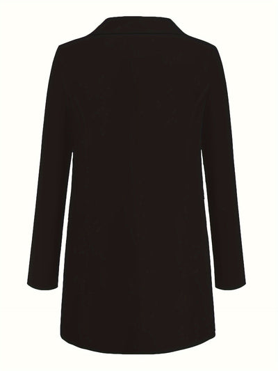 Elegante einfarbiger Business Blazer mit Offener Front für Damen | Ideal für alle Jahreszeiten