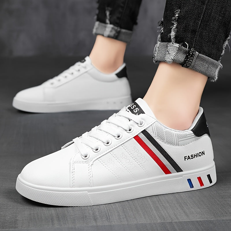 Bequeme Niedrig-geschnittene Sneakers Mit Auffälligem Streifen-Design Für Herren | Ideal für jeden Tag
