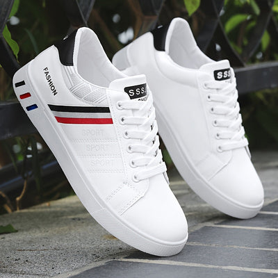 Bequeme Niedrig-geschnittene Sneakers Mit Auffälligem Streifen-Design Für Herren | Ideal für jeden Tag