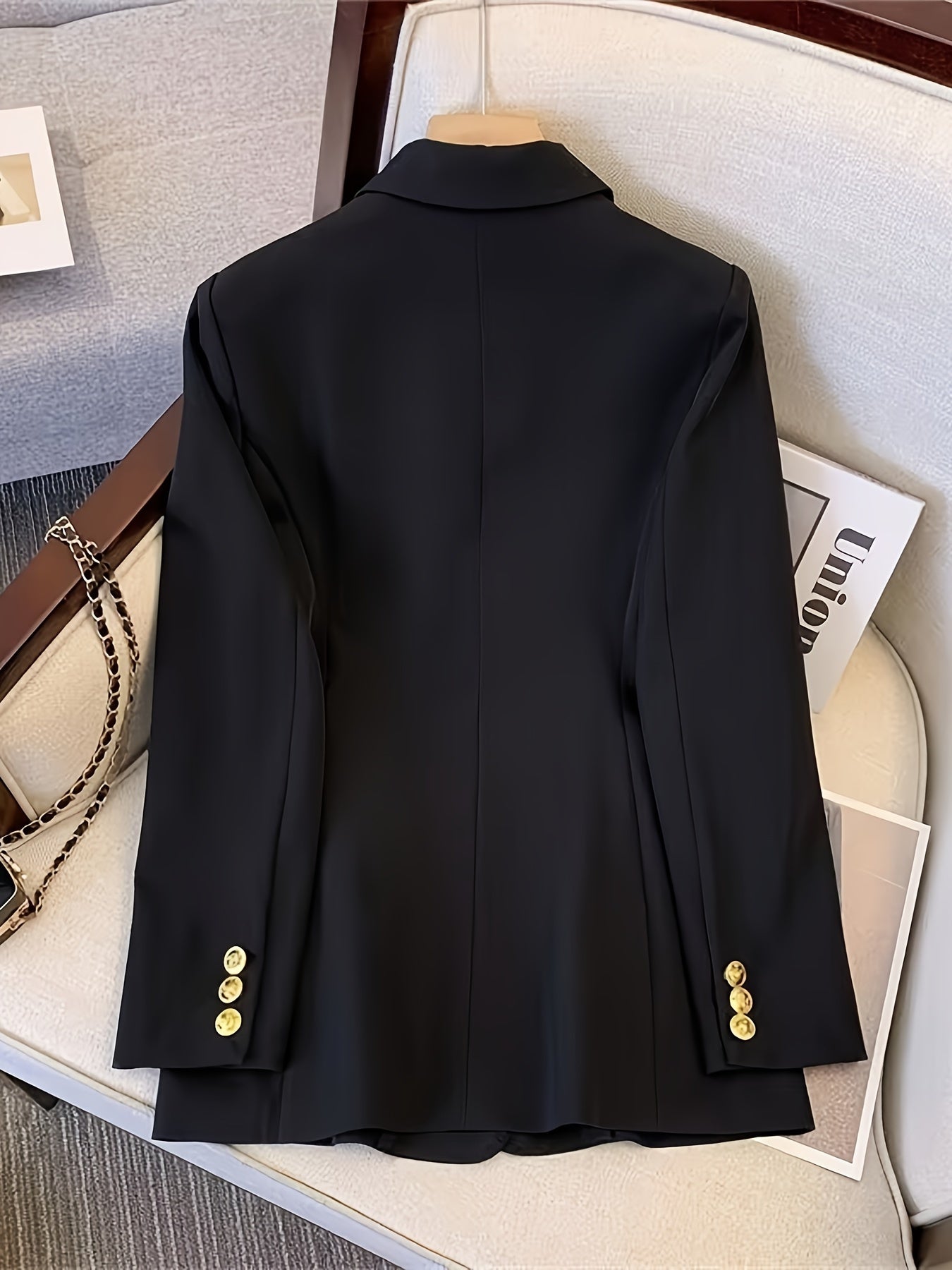 Elegante Business Slim Blazer mit Goldenen Knöpfen für Damen | Für alle Jahreszeiten