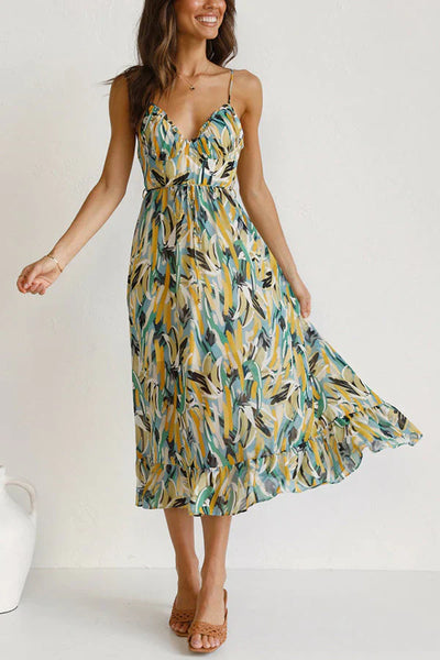 Celia Buntes Midikleid