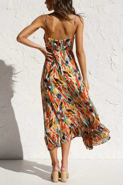 Celia Buntes Midikleid