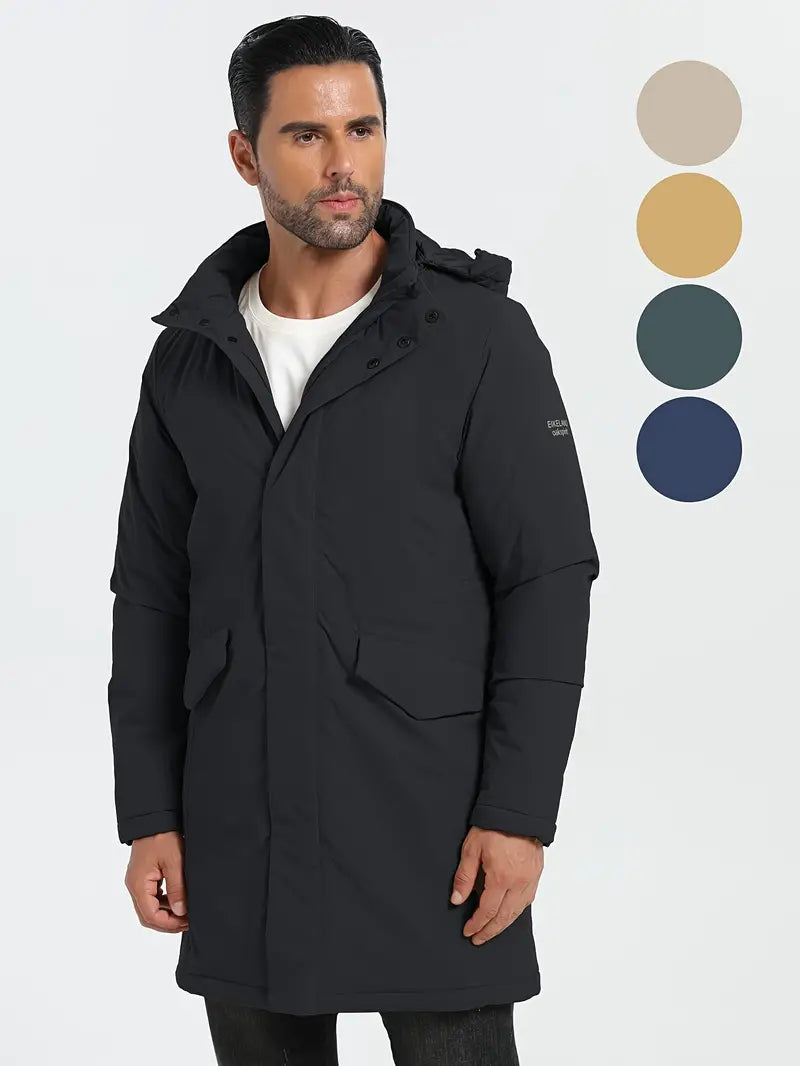 Oakspirit Herrenjacke mit langer Kapuze Mantel, wasserabweisend