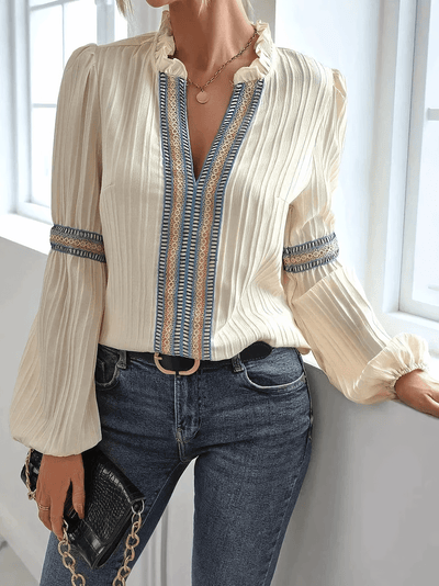 Jacqueline - Elegante Bluse mit Puffärmeln