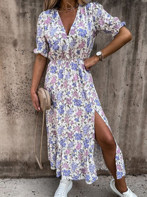 Claudia - Elegantes & Fließendes Damenkleid für Frauen