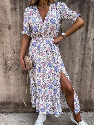 Claudia - Elegantes & Fließendes Damenkleid für Frauen