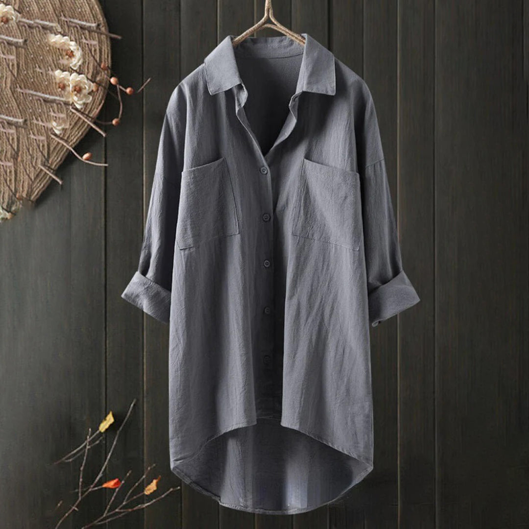 Klassische weiße Bluse für Frauen | Perfekt für alle Jahreszeiten