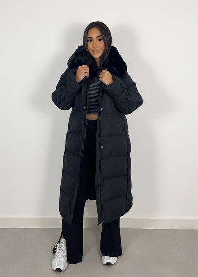 Lange Winterjacke