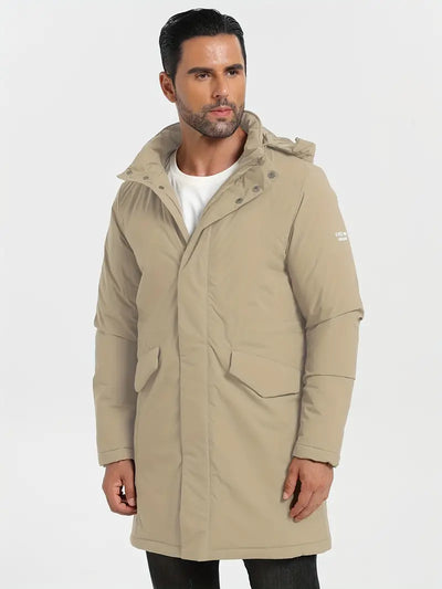 Oakspirit Herrenjacke mit langer Kapuze Mantel, wasserabweisend