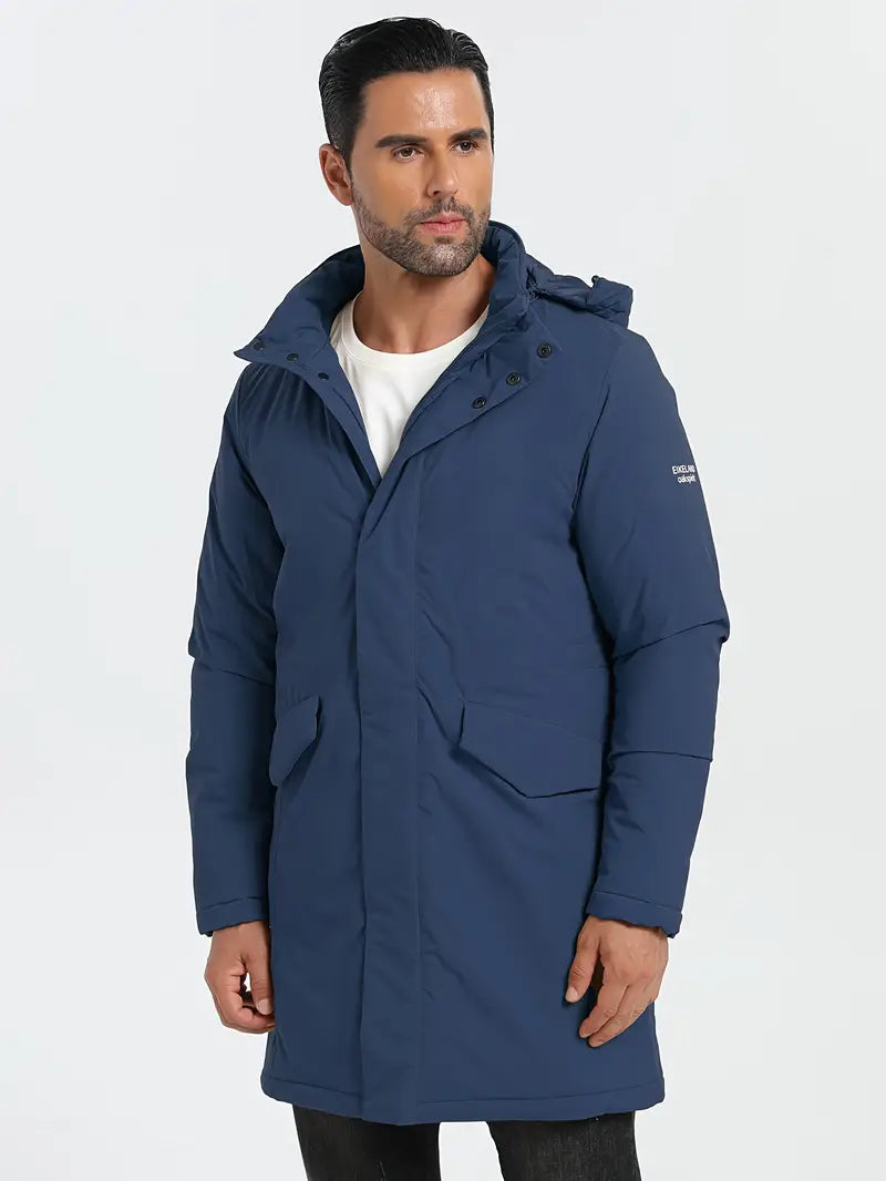 Oakspirit Herrenjacke mit langer Kapuze Mantel, wasserabweisend