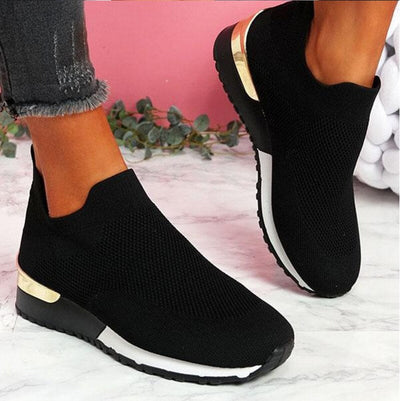Bequeme Mesh-Slipper Mit Goldenen Details Für Damen | Bequeme Streetwear für alle Jahreszeiten