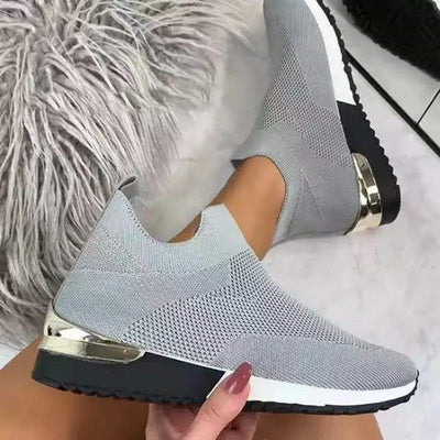 Bequeme Mesh-Slipper Mit Goldenen Details Für Damen | Bequeme Streetwear für alle Jahreszeiten