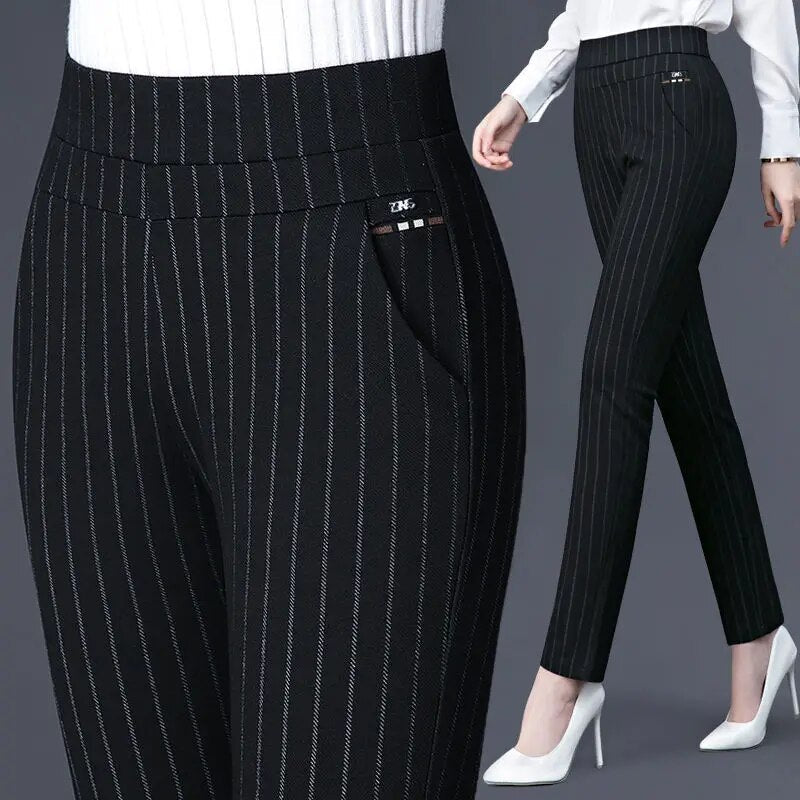 Hochtaillierte Leggings in Stretch-Passform mit Faux-Taschen