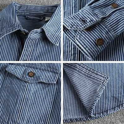 Leon Vintage Jeanshemd – Klassischer Denim-Stil mit Subtiler Eleganz