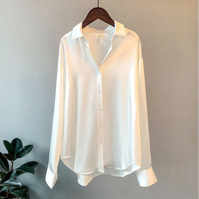 Maria Elegante Bluse mit Seidigem Finish | Luxuriöser Look für Frauen