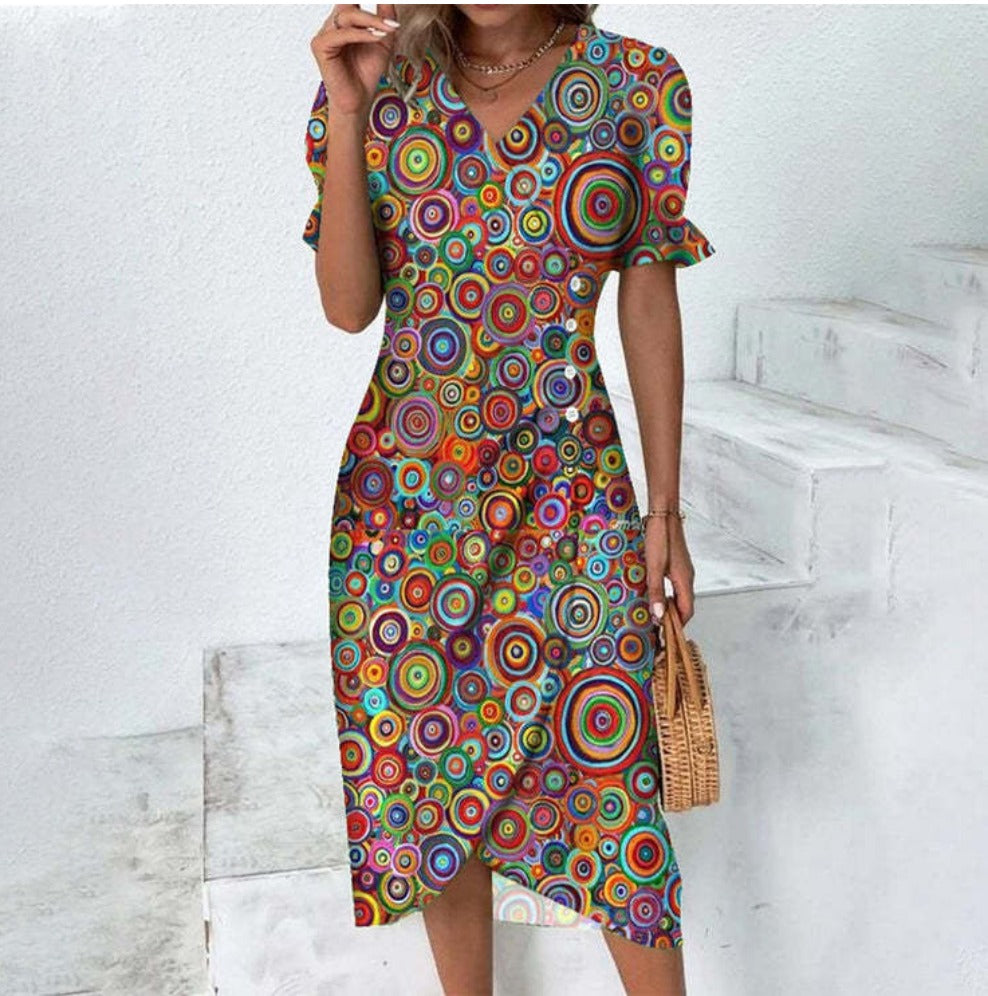 Damen-Knopfkleid - Elegant, bequem und vielseitig