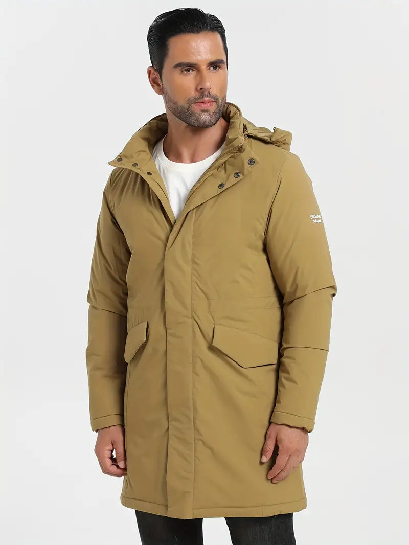 Oakspirit Herrenjacke mit langer Kapuze Mantel, wasserabweisend